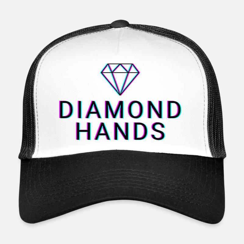 Mains en diamant - Crypto Casquette trucker 
