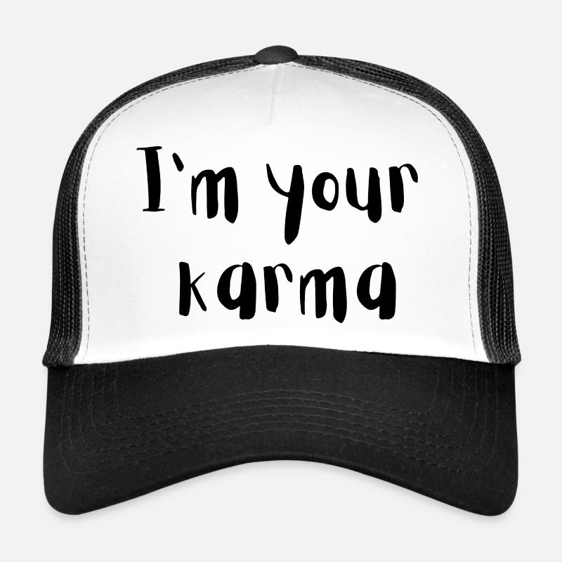 Karma - Casquette trucker  - blanc/noir