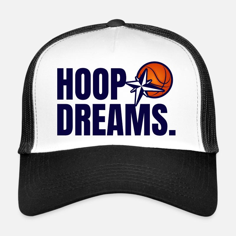 HoopDreams with logo navy blue Trucker Cap