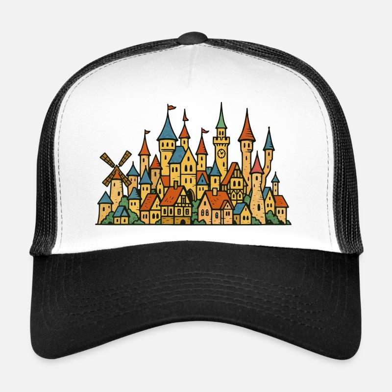 schloss dorf maerchen Trucker Cap
