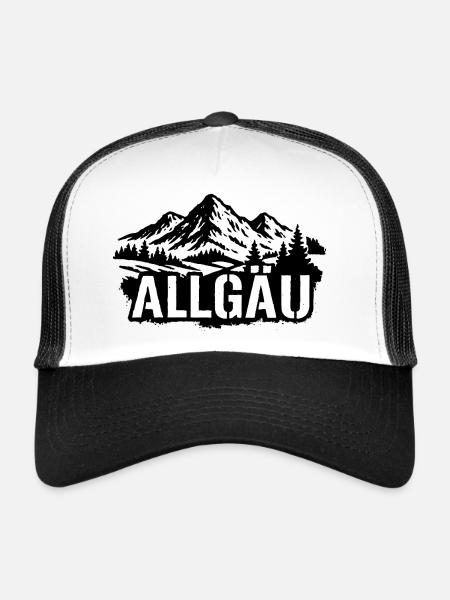 Allgau - Trucker Cap - Weiß/Schwarz