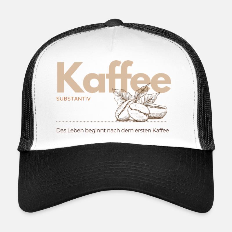 Café – La vie commence après le premier café Casquette trucker 