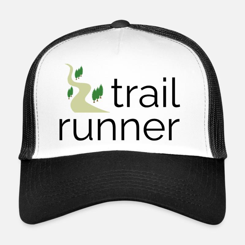 Trail Runner - Design mit Text und Trail Trucker Cap