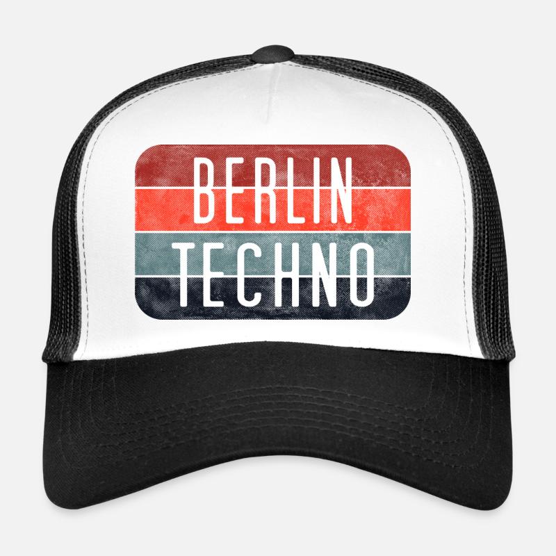 Berlin Techno Text Trucker Cap