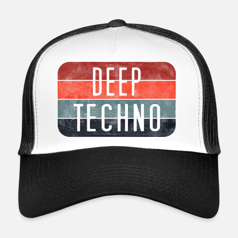 Rayures dégradées techno profondes Casquette trucker 