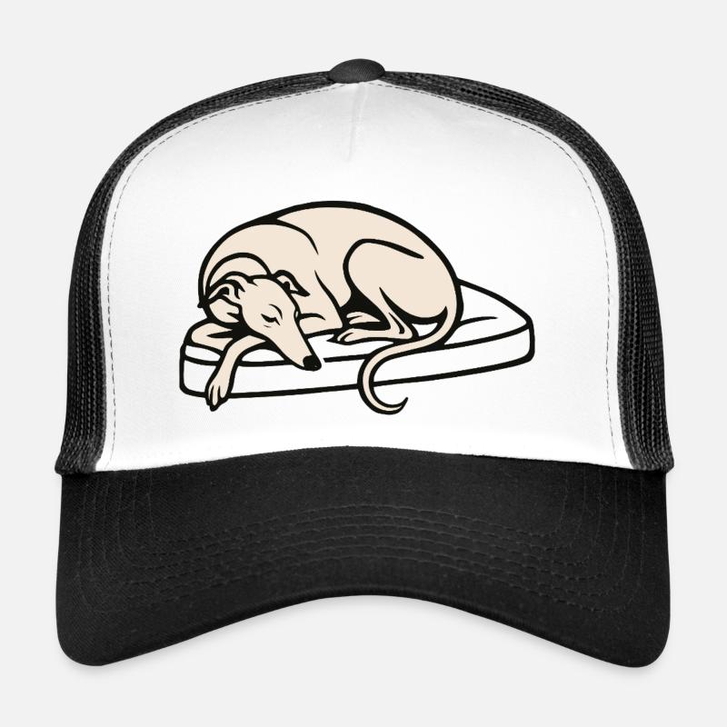 Galgo sleeping Trucker Cap