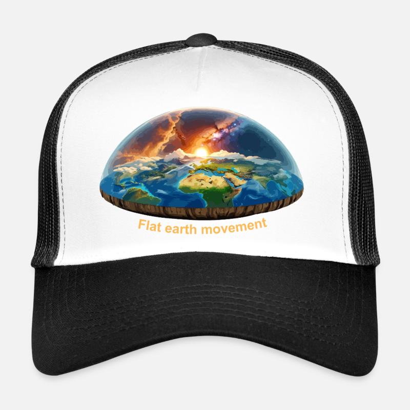 Bewegung der flachen Erde Trucker Cap