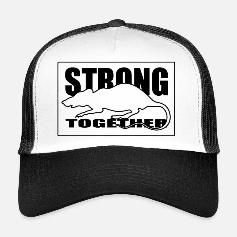 Accent rouge abstrait Casquette trucker 