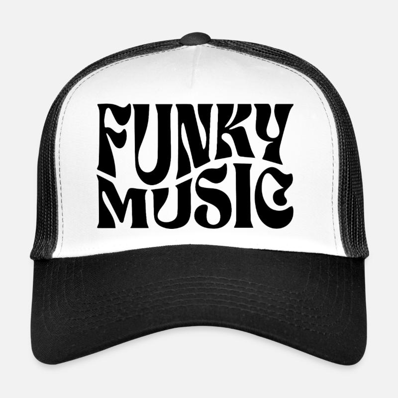 Funky Musik typografisches Design Trucker Cap