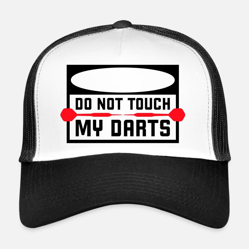 Ne touchez pas à mes fléchettes Avertissement Humour du joueur de fléchettes Casquette trucker 