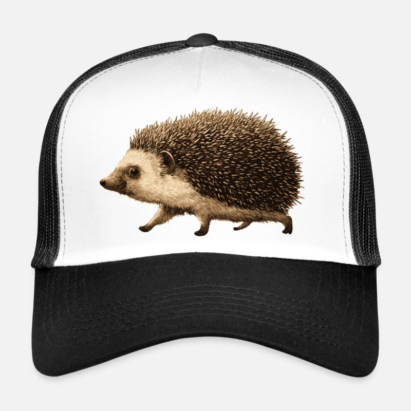 Drôle de hérisson - Casquette trucker  - blanc/noir