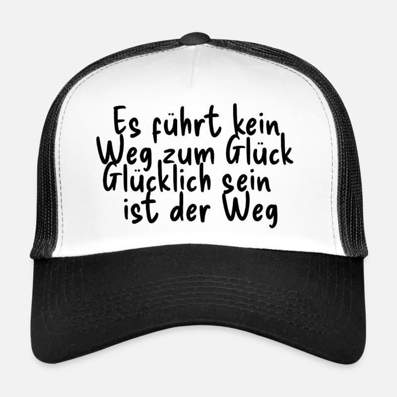 Le bonheur est la voie Casquette trucker 