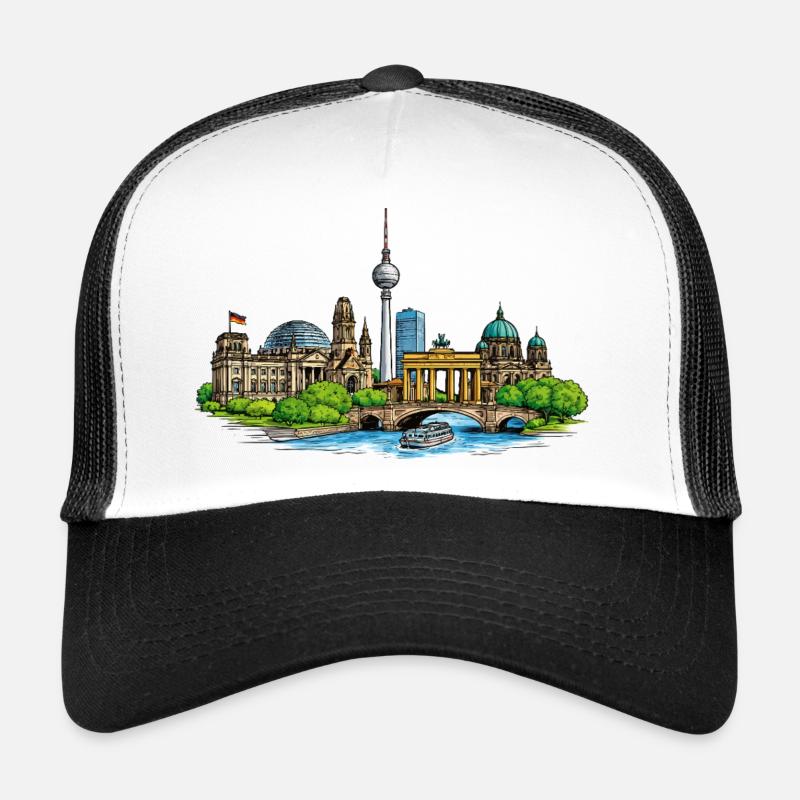 Berlin skyline Trucker Cap