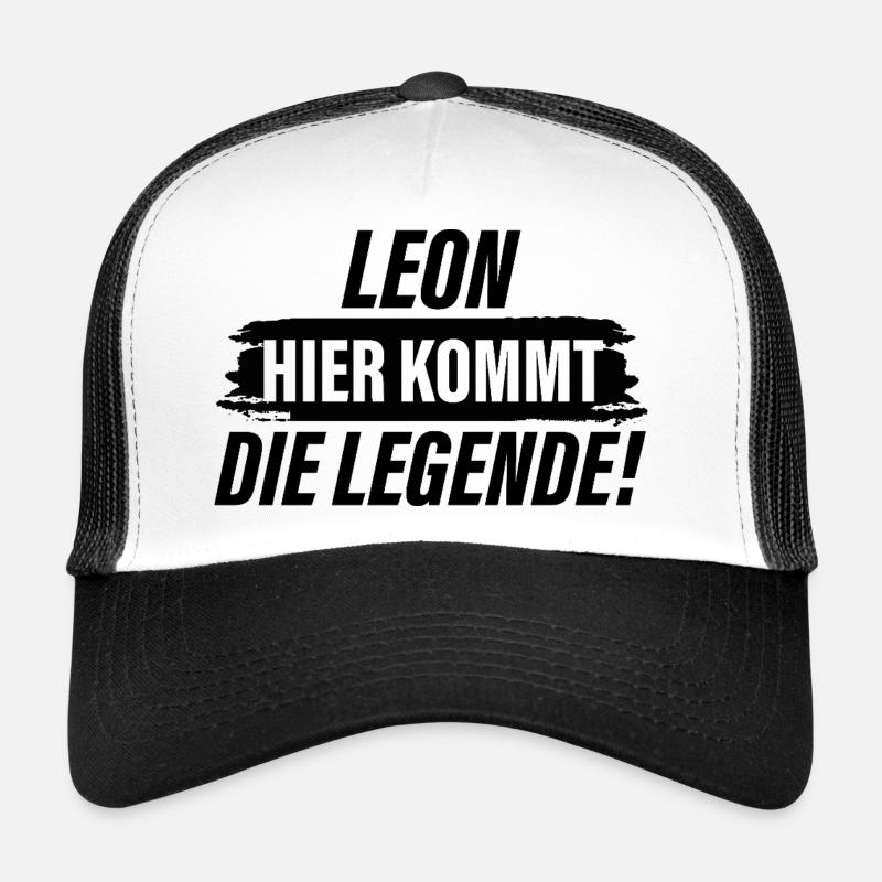 Leon, here comes the legend - Trucker Cap - white/black