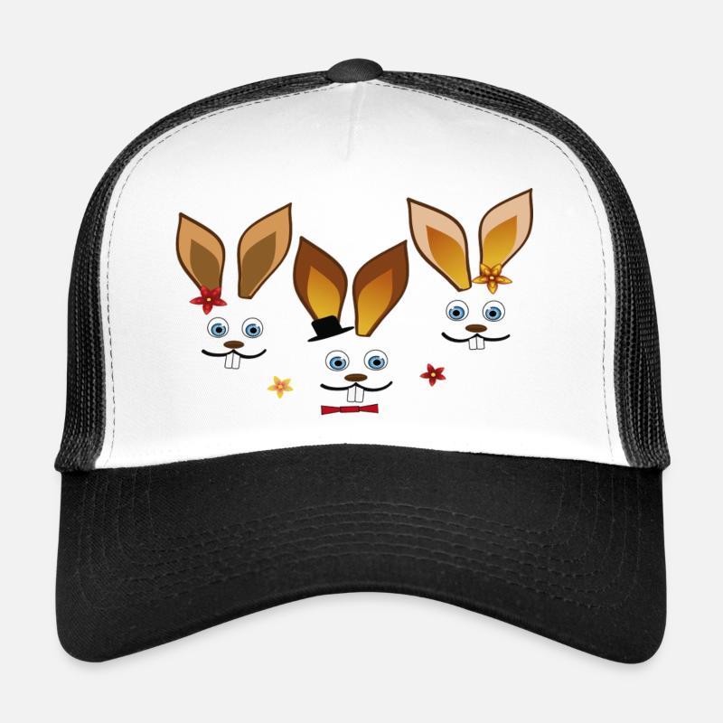 Joyeux lapins de Pâques Casquette trucker 