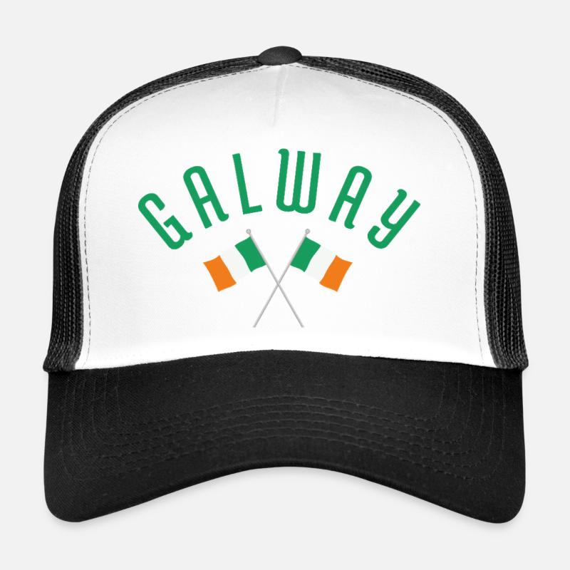 Galway Crossed Irish Flags Trucker Cap