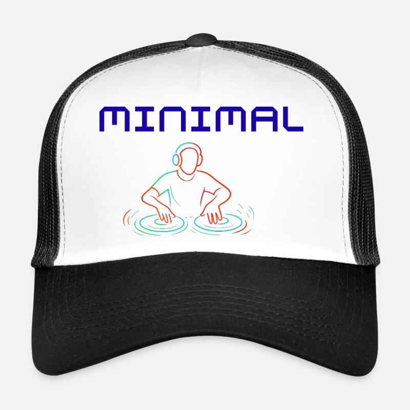 Minimal Beat - Trucker Cap - Weiß/Schwarz