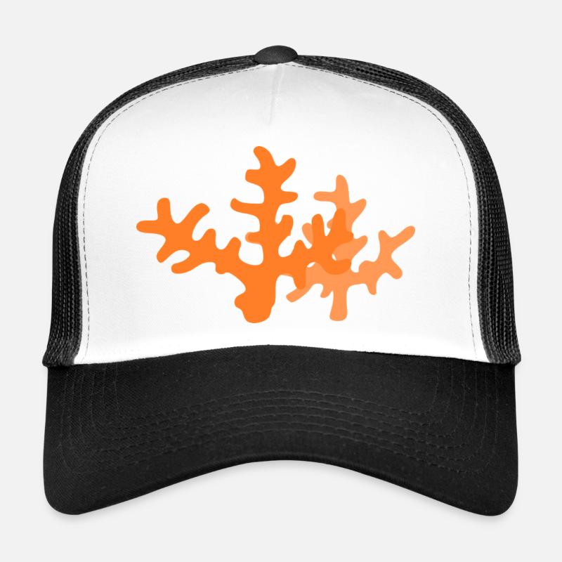 Zusammenfassung des Orange Korallenriffs Trucker Cap