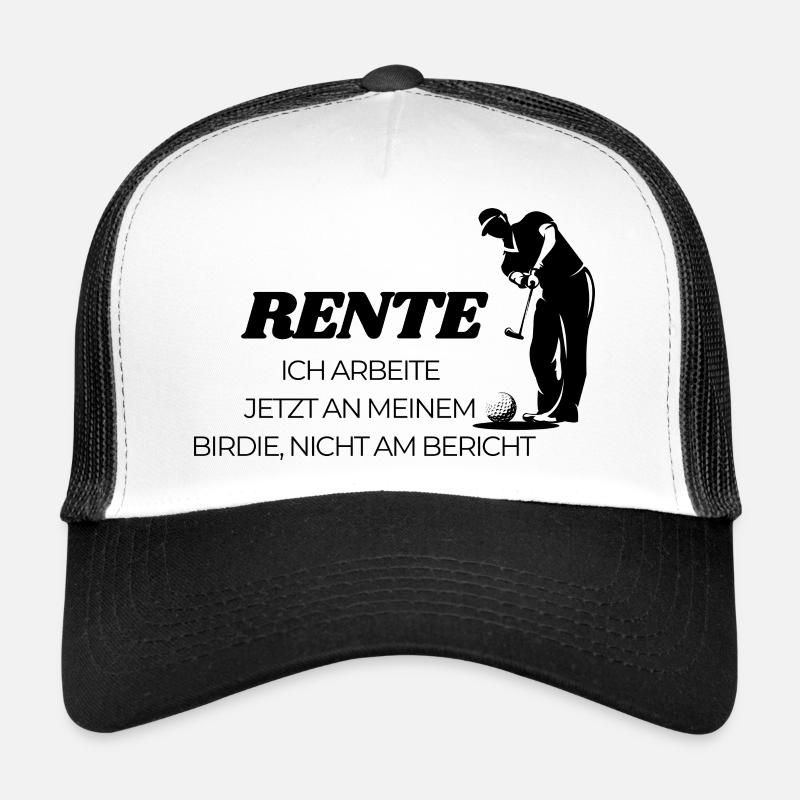 Golfer in Rente  - Trucker Cap - Weiß/Schwarz