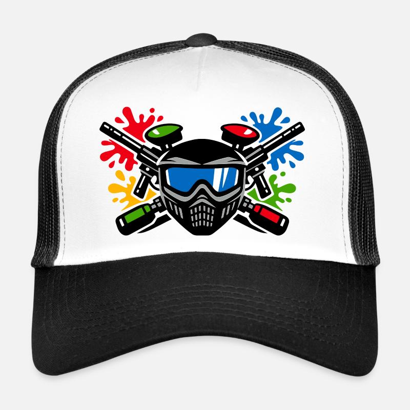 Graffiti-Helm mit Farbspritzer Trucker Cap