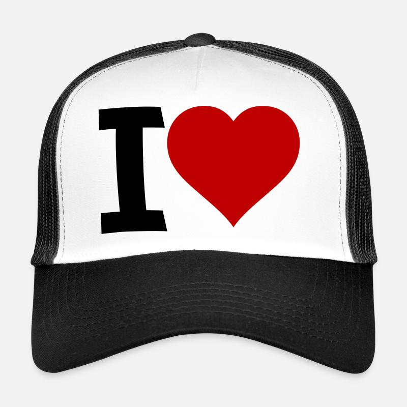 I Love Trucker Cap