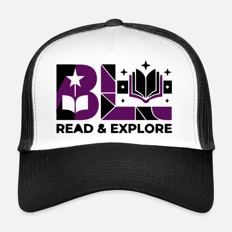 Read Explore Buch Typografie Trucker Cap