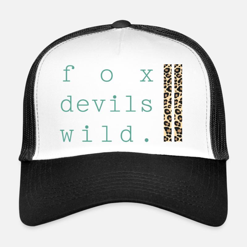 Fox Devil Wild Leopard Trucker Cap