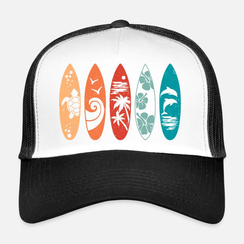 Retro Surfboard  Trucker Cap