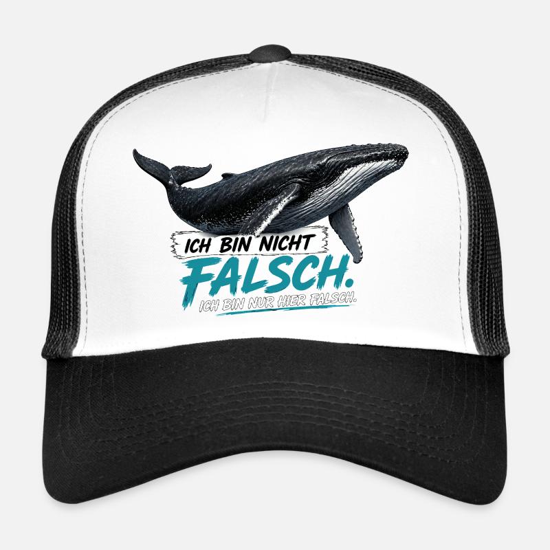 Humpback Whale Statement – I'm Just Wrong Here Trucker Cap