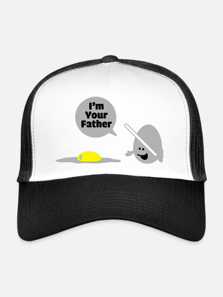 egg vader - Trucker Cap - white/black - Front