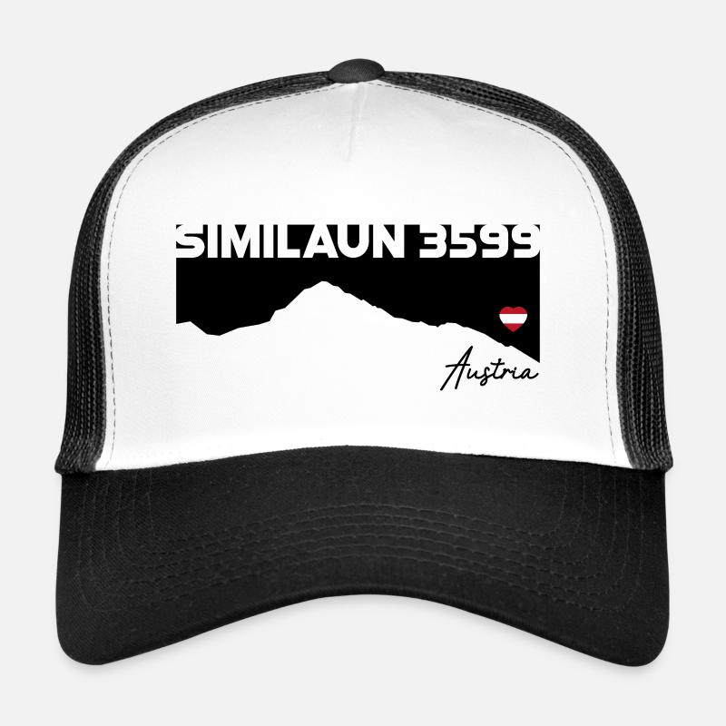 Similaun Berg Ötztal Austria Drapeau Tyrol Tyrol du Sud Casquette trucker 