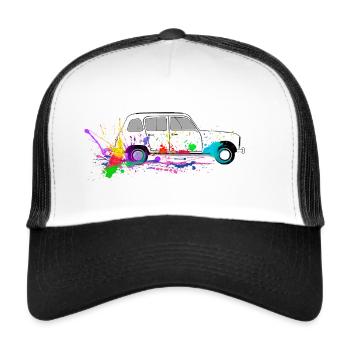 4L trophyst colors - Trucker Cap - white/black - Front