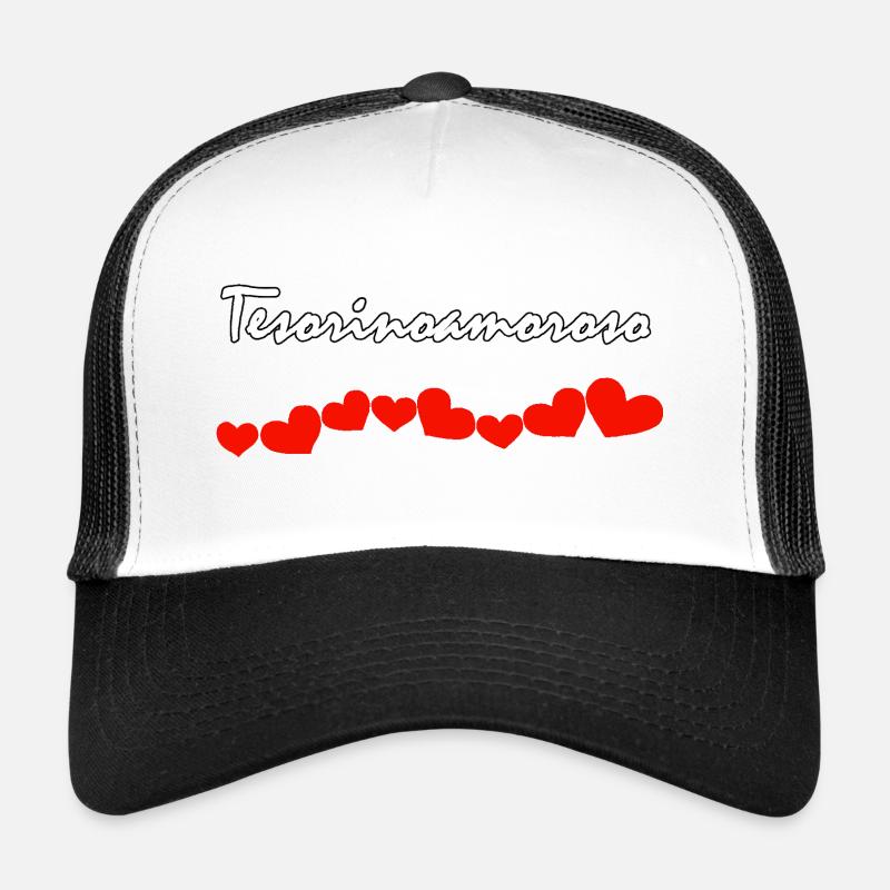 LIEBESTEMPERAMENT - Trucker Cap - Weiß/Schwarz