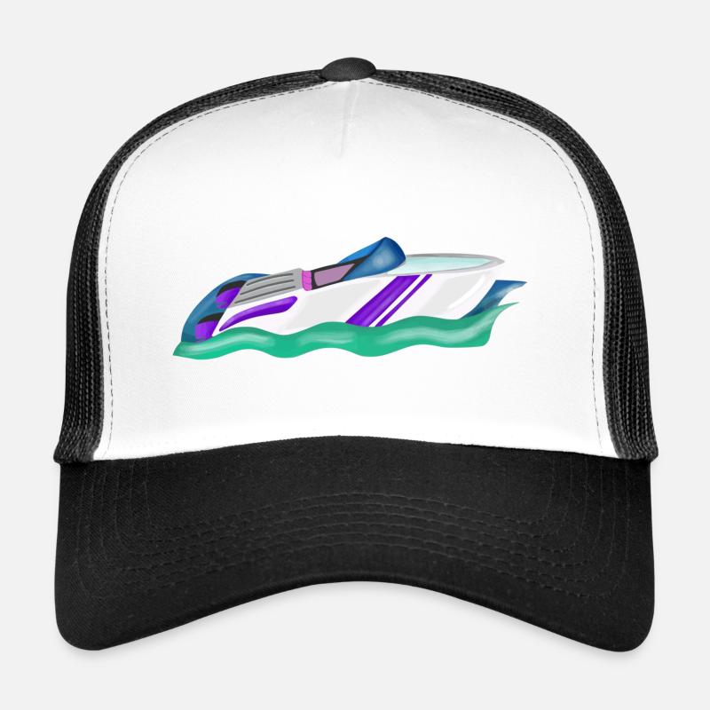 Racing boat or speedboat for the budding captain Trucker Cap