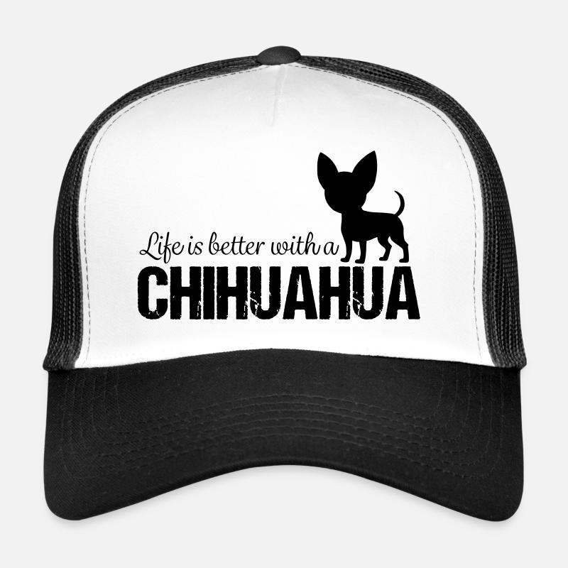 Chihuahua - Trucker Cap - Weiß/Schwarz