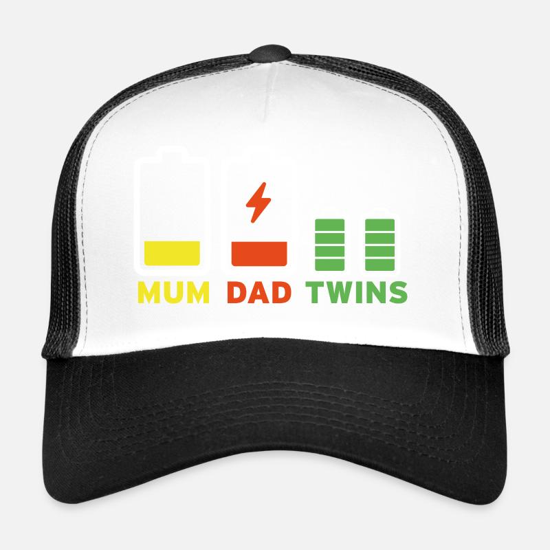 Mum Dad Twins Trucker Cap