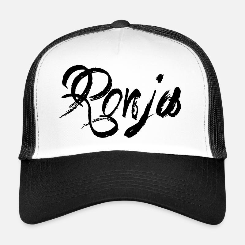 Ronja - Trucker Cap - Weiß/Schwarz