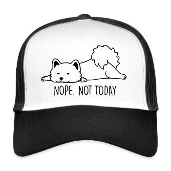 Dog life - Trucker Cap - Weiß/Schwarz - Vorne