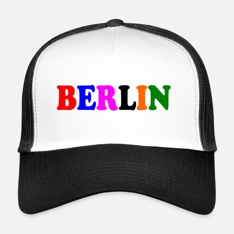 Berlin - Trucker Cap - Weiß/Schwarz