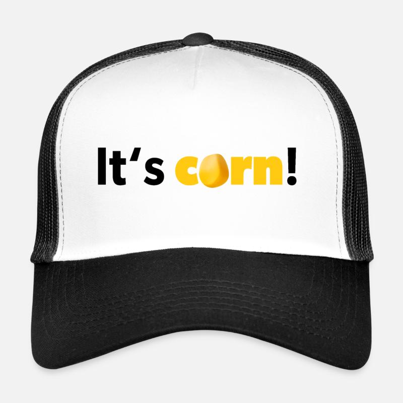 "It's corn! Design in schwarz und gelb Trucker Cap
