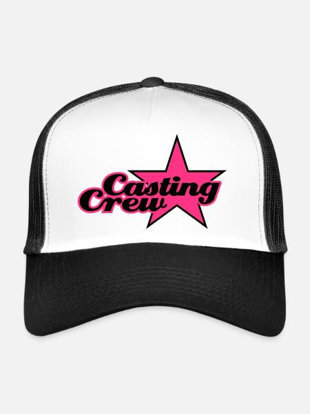 Casting Crew | Star | Stern - Casquette trucker  - blanc/noir - Devant