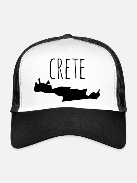 crete - Trucker Cap - Weiß/Schwarz - Vorne