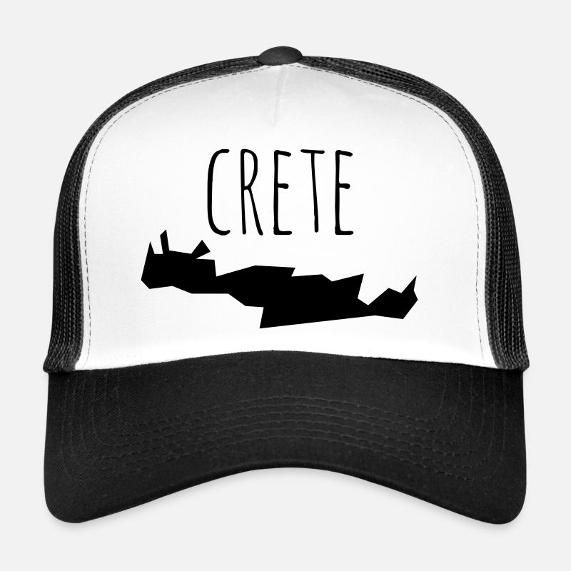 crete - Casquette trucker  - blanc/noir
