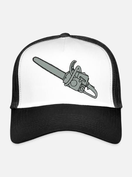 Chainsaw 2 - Trucker Cap - white/black - Front