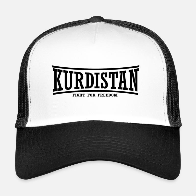 KURDISTAN - Trucker Cap - Weiß/Schwarz
