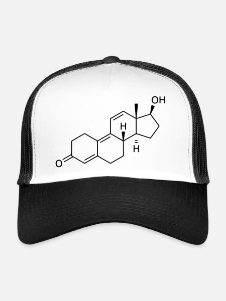 Trenbolone - Casquette trucker  - blanc/noir - Devant