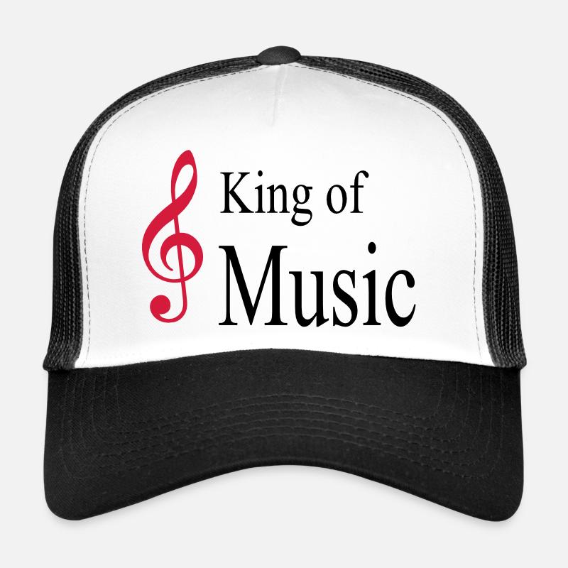 musik - Trucker Cap - Weiß/Schwarz