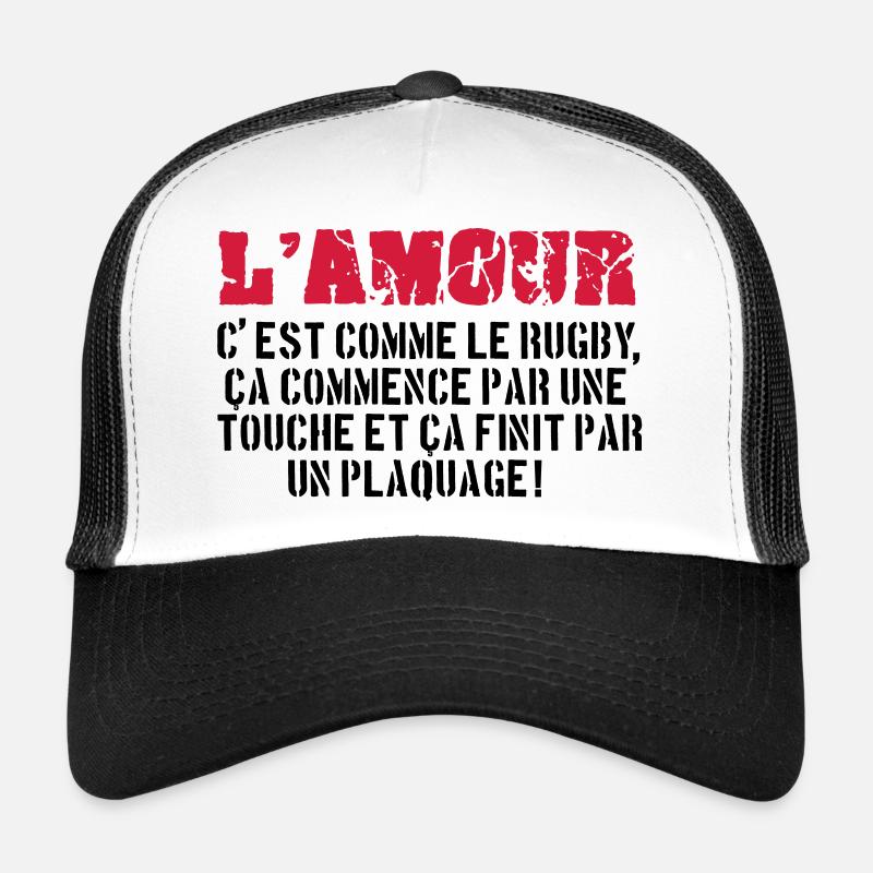 rugby - Trucker Cap - white/black