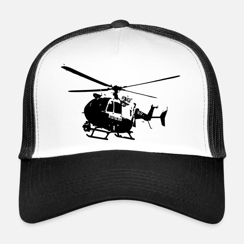 Police helicopters EC145 - Trucker Cap - white/black