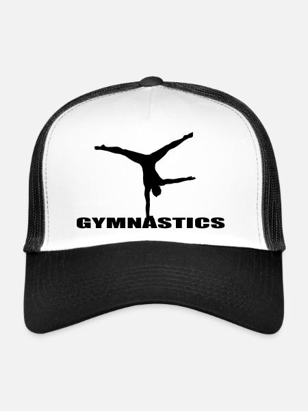 gymnastics - Casquette trucker  - blanc/noir - Devant